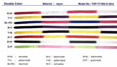 TJTop Rhyhtmic double color ribbon